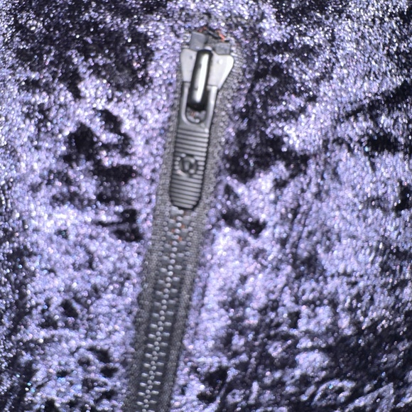 LTD Lululemon Velour Black Define Jacket 10 Crushed Velvet - Picture 7 of 8